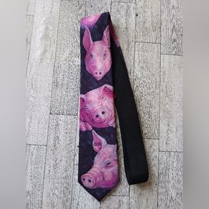 Harley Davidson Neck Wear Tie "Pig Love" by Ralph Marlin 55"x3"